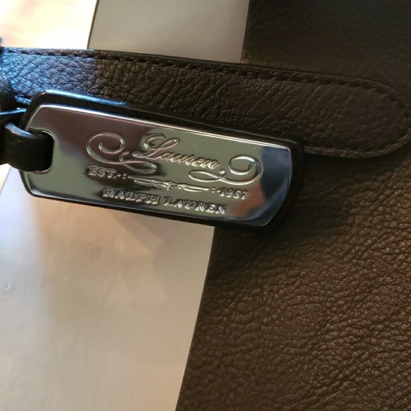 Ralph Lauren faux leather tote leighton - Picture 3 of 6